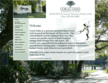 Tablet Screenshot of coraloakstennis.net